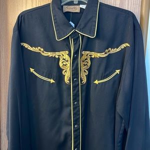 Scully embroidered western shirt
